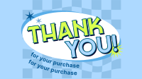 Checkered Thank You Animation Image Preview