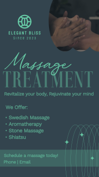 Spa Massage Treatment Instagram Story Design