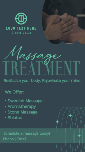 Spa Massage Treatment Instagram story Image Preview