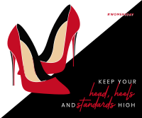 Classy Red Bottoms Facebook Post Design