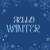 Cold Hugs And Snowflake Instagram Post Design