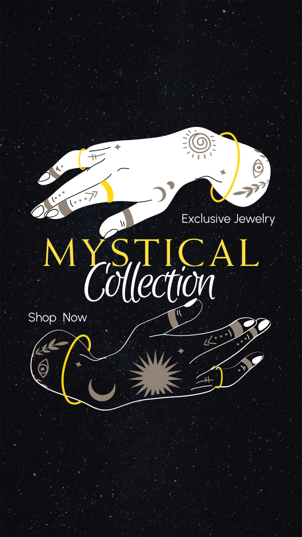Jewelry Mystical Collection Instagram Story Design Image Preview
