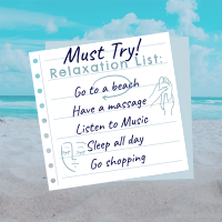 Beach Relaxation List Linkedin Post Image Preview