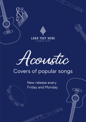 Acoustic Music Covers Flyer Image Preview