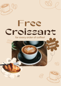 Croissant Coffee Promo Favicon | BrandCrowd Favicon Maker