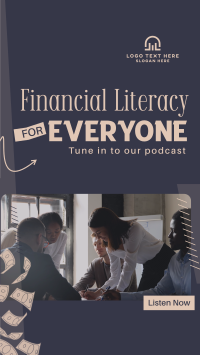 Financial Literacy Podcast Instagram story Image Preview