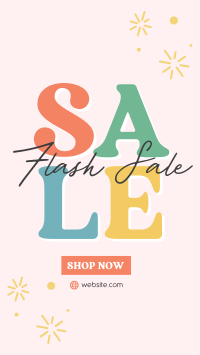 Quirky Flash Sale Facebook Story Design