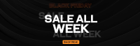 Monochromatic Pattern Black Friday Twitter header (cover) Image Preview