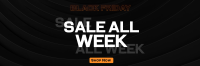 Monochromatic Pattern Black Friday Twitter Header Image Preview