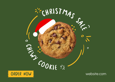 Chewy Cookie for Christmas Postcard Image Preview