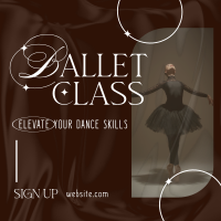 Elegant Ballet Class Instagram post Image Preview