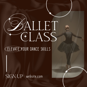 Elegant Ballet Class Instagram post Image Preview