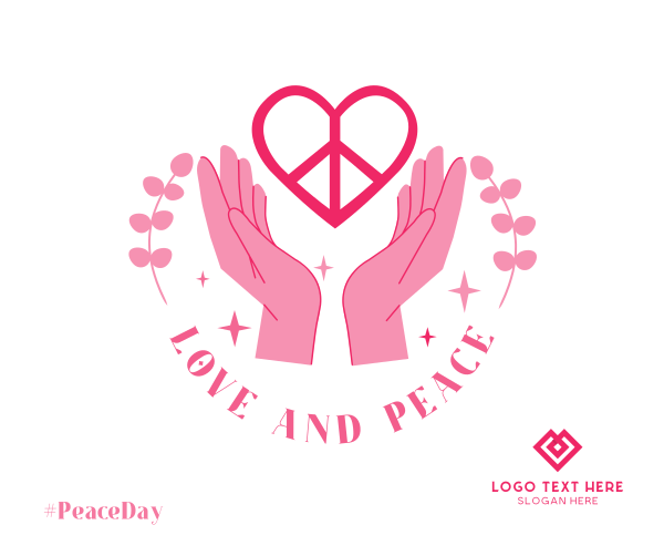 Love and Peace Facebook Post Design Image Preview
