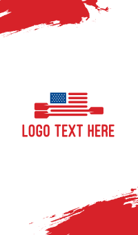 American Flag Paddle Business Card | BrandCrowd Business Card Maker