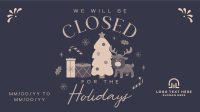 Closed for the Holidays Facebook Event Cover Design