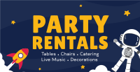 Kids Party Rentals Facebook Ad Design