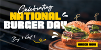 National Burger Day Celebration Twitter post Image Preview