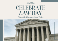 Celebrate Law Postcard Image Preview