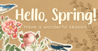 Scrapbook Hello Spring Facebook ad Image Preview