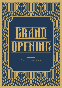 Art Deco Opening Poster Image Preview