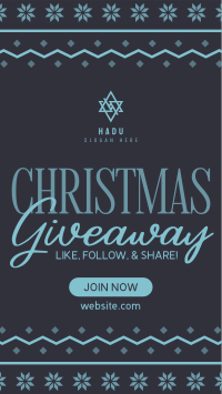 Christmas Giveaway Promo TikTok Video Image Preview