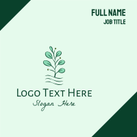 Plant Seedling  Business Card Design