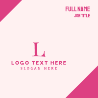 Cute Letter I Business Card Design