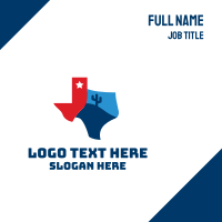 Texas Desert Map Business Card | BrandCrowd Business Card Maker