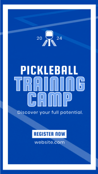 Classic Sporty Pickleball Training Instagram Reel Image Preview