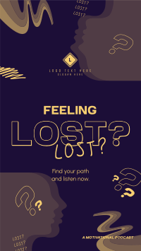 Lost Motivation Podcast Instagram Story Design