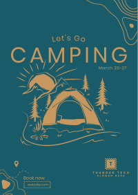 Campsite Sketch Poster Image Preview