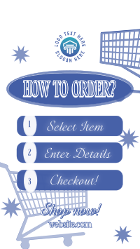 Order Instructions Retro Facebook Story Design