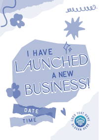 Scrapbook Startup Launch Poster Preview