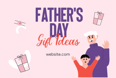 Fathers Day Gift Pinterest board cover Image Preview