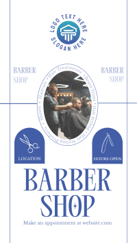 Rustic Barber Shop YouTube short Image Preview