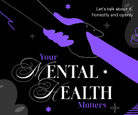 Mental Health Podcast Facebook Post Design