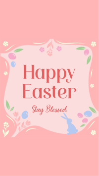 Blessed Easter Greeting Instagram Story Design