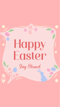 Blessed Easter Greeting Instagram story Image Preview