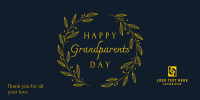 Elegant Classic Grandparents Day Twitter Post Design