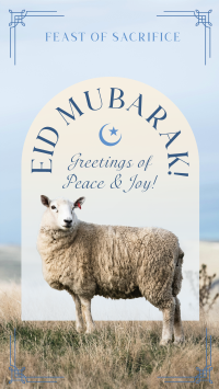 Eid Mubarak Sheep Instagram story Image Preview