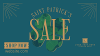 St. Patrick's Sale Clover Facebook Event Cover Design