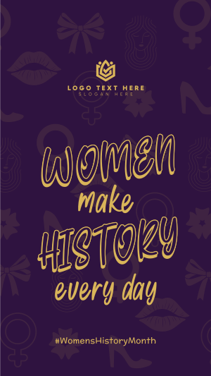 Women Make History Facebook story Image Preview