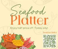 Seafood Platter Sale Facebook Post Design