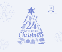 Jolly Christmas Countdown Facebook Post Design