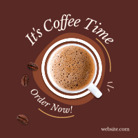 It's Coffee Time Instagram post Image Preview