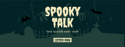Spooky Talk Facebook cover Image Preview