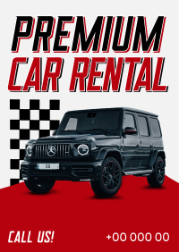 Premium Car Rental Flyer Design