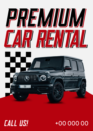 Premium Car Rental Flyer Image Preview