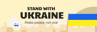 Stand With Ukraine Banner Twitter Header Design