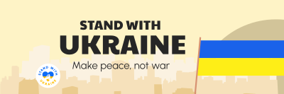Stand With Ukraine Banner Twitter header (cover) Image Preview